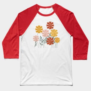 Cute Simplistic Flowers Baseball T-Shirt